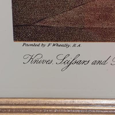 "CRIES OF LONDON" PAINTED BY F WHEATLEY / D'APRES VENDRAMINI PLATE 13 & 6 FRAMED PRINTS