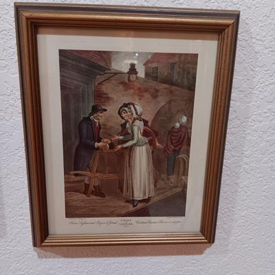 "CRIES OF LONDON" PAINTED BY F WHEATLEY / D'APRES VENDRAMINI PLATE 13 & 6 FRAMED PRINTS