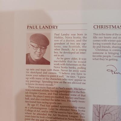 PAUL LANDRY 1128/2500 "CHRISTMAS TREASURES" AND "NORDIC SANTA"