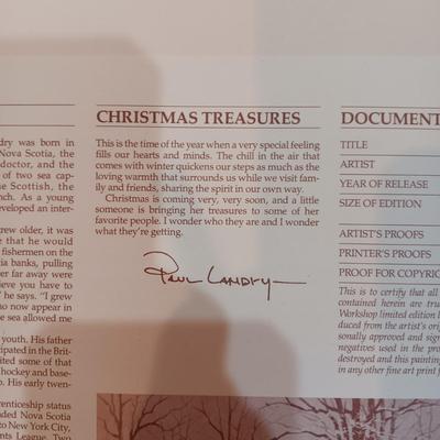 PAUL LANDRY 1128/2500 "CHRISTMAS TREASURES" AND "NORDIC SANTA"