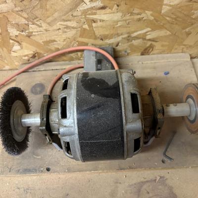 Grinder Attached to Table