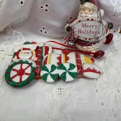 LOT OF 2 Christmas ornament