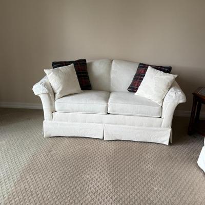 2pc white couch