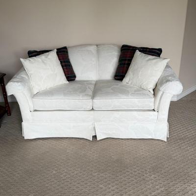 2pc white couch