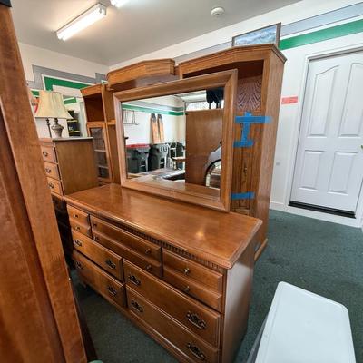 Dresser with mirror