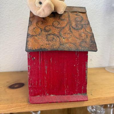 Red bird house