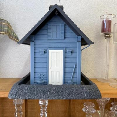 Blue bird house