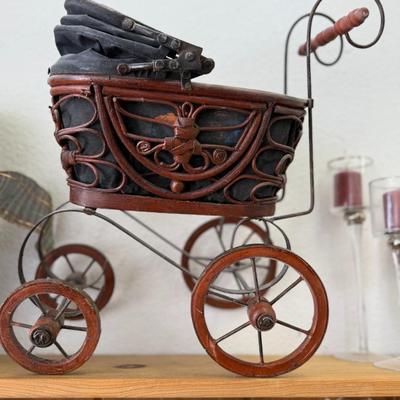 Antique Dolls Pram Victorian Style Dolls Pram Old Doll Carriage 