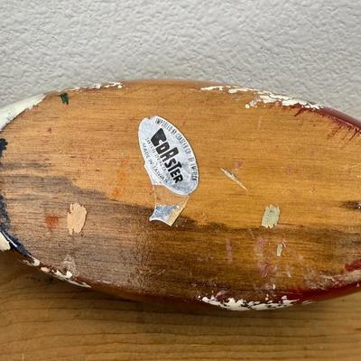 Wood Duck Decoy Handcrafted Carved Painted Collectible Folk Art Decor