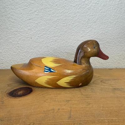 Vintage Hand Painted Duck 