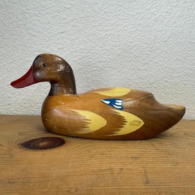 Vintage Hand Painted Duck 