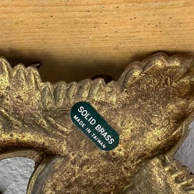 Vintage Brass Flying Ducks Wall Decor Art Lot of 3 Hunting Cabin 
