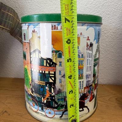 1998 Parisian Vignette Trail’s End Gourmet Popcorn Collectible Tin