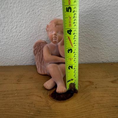Figure Angel Sitting Terra Cotta