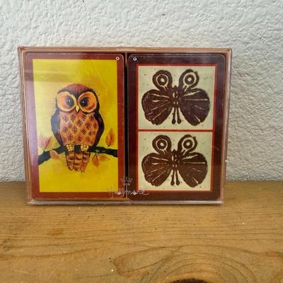 Vintage 1970s Hoyle Owl Playing Cards