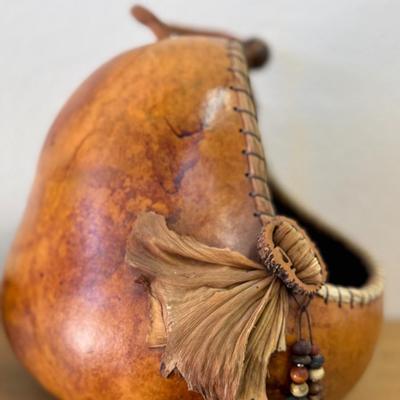 Gourd vessel dyed with GourdMaster dye