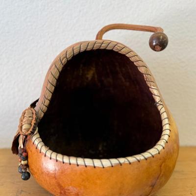 Gourd vessel dyed with GourdMaster dye