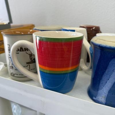 lot of coffee glasses