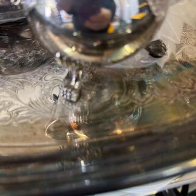 Vintage Silver Plated Coffee Pot Teapot and Silver w. silverware