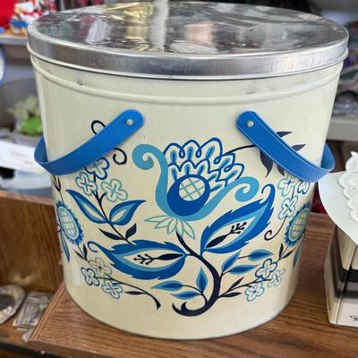 Vintage Tri Chem Metal Paint Craft Tin Mcm Mod Mid Century Modern