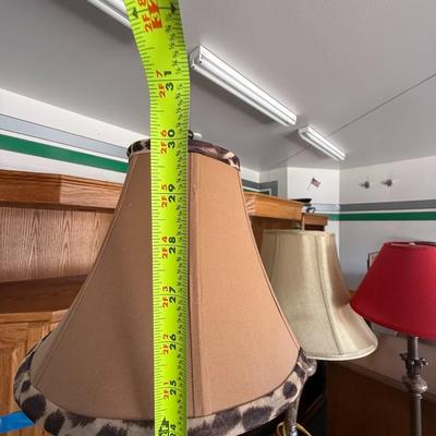 brown cheeta lamp