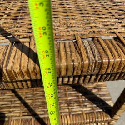 small wicker nightstand