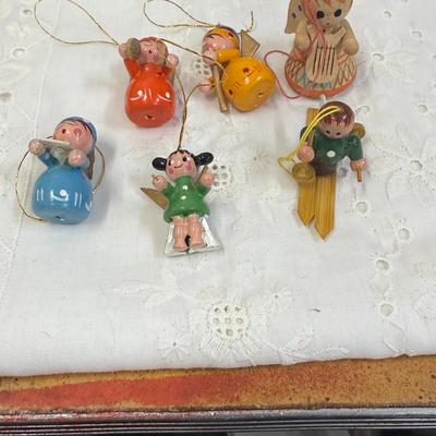 Vtg angel christmas ornament lot