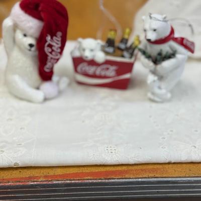 Coke Cola christmas ornament lot