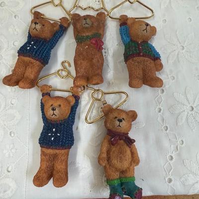 bear hanger ornament lot
