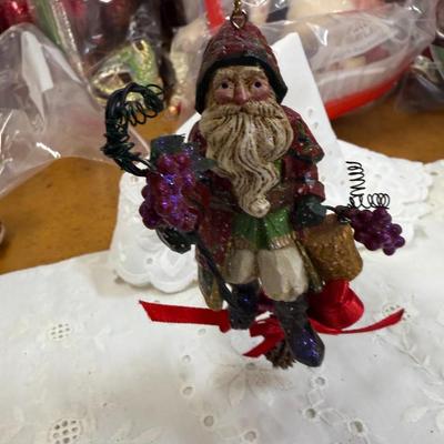 Set of Santa claus ornament