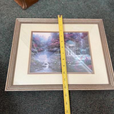 Thomas Kinkade Framed Matted Print "Hometown Chapel"
