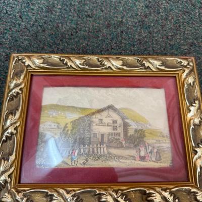 Vtg Small Frame Artwork