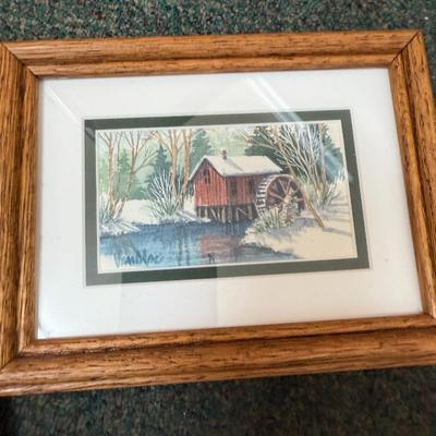 Water well artwork signed