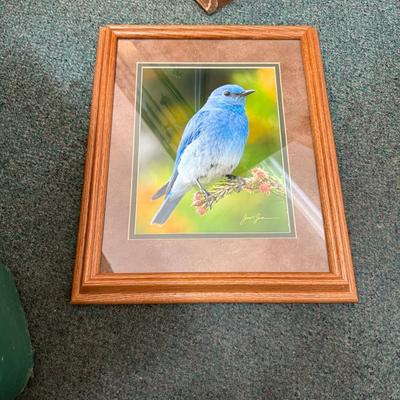 Bluebird artwork, signed