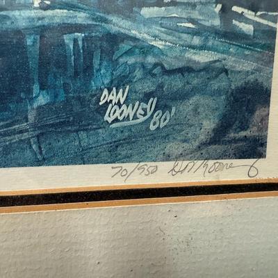 Pier Print Signed Dan looney