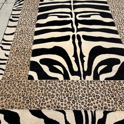 Farsh Lepoard and zebra rug