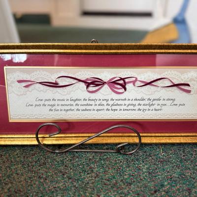Bless the home; home décor lot of 2