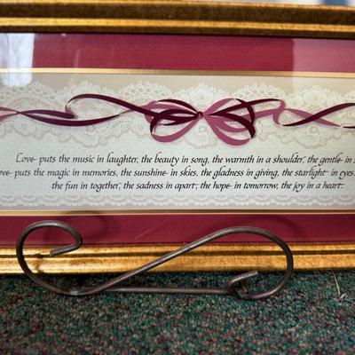 Bless the home; home décor lot of 2
