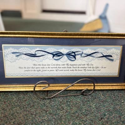 Bless the home; home décor lot of 2