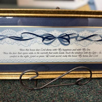 Bless the home; home décor lot of 2