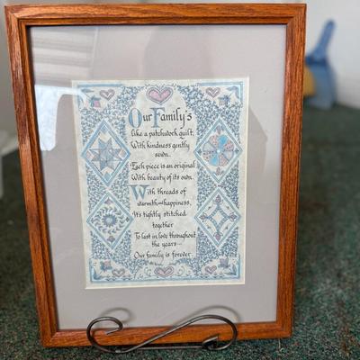 Patch Quilt home décor sign