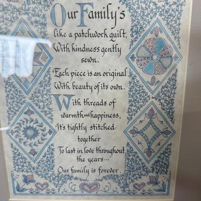 Patch Quilt home décor sign