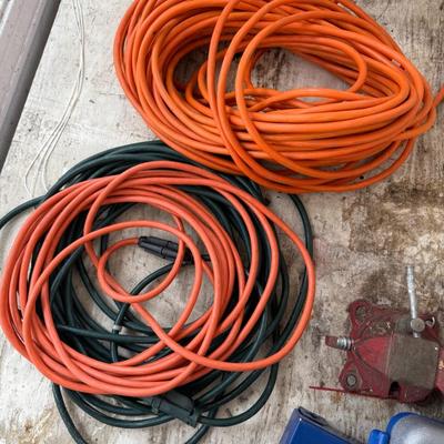 Lot of electrical cords