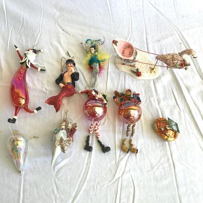 G8117 Lot of. Christmas Handblown Ornaments