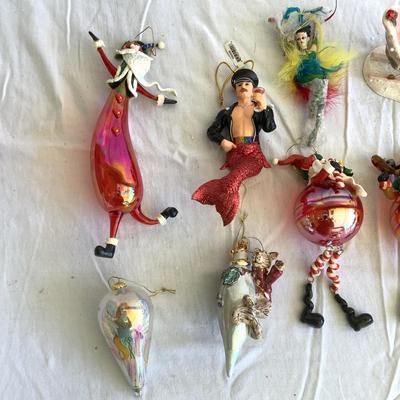 G8117 Lot of. Christmas Handblown Ornaments