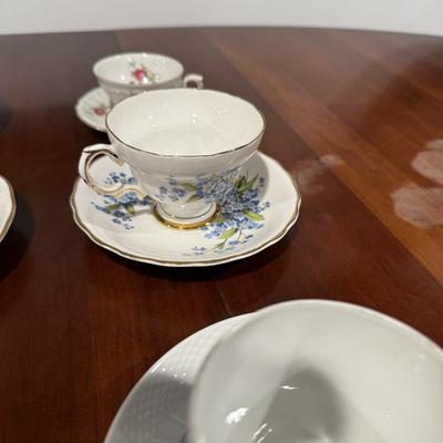 Collection of gorgeous tea cups and saucers