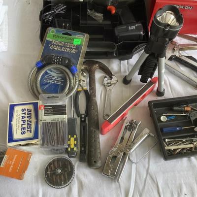 G8155 Misc. Black and Decker Tool Lot with Tool box