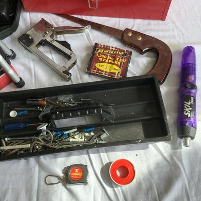 G8155 Misc. Black and Decker Tool Lot with Tool box