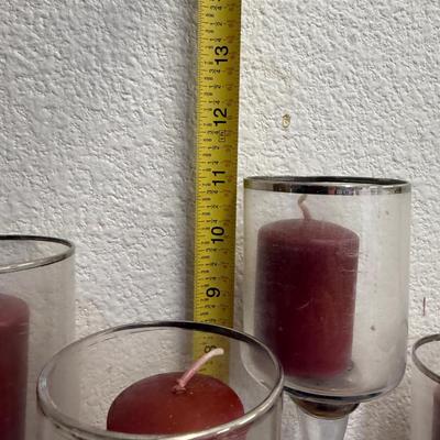 Set of 5 candle holders