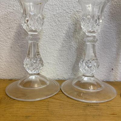 Vintage Crystal Candlestick Candle Holder